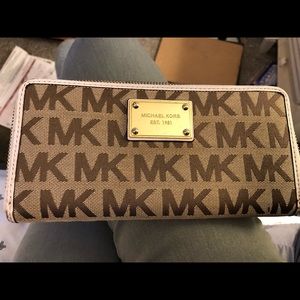 MK zip around wallet